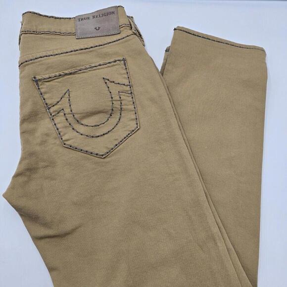 True Religion Men's Gino‎ Super Stitch Relaxed Fit Brown 32 - Picture 1 of 9